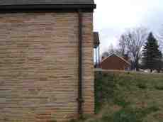 shanenieb wall side edge farm farmhouse shed drainpipe