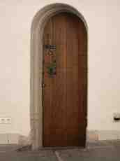 wooden door entrance 