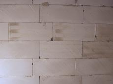 chalk bricks wall cracks