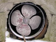 ventilator objects metals texture painted weathered walls circle flower fan