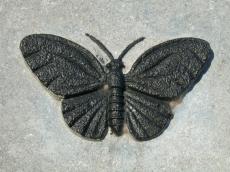 butterfly stone decoration decorated black marble hewn