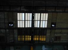 windows old ceiling glass pane