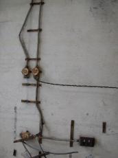 abandoned factory wire electricity wires wired wall