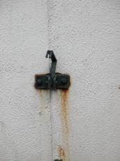 wall walls textures metal painted coarse white hinge hook black