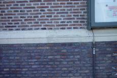 bricks brick wall red black mortar