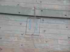 wood wooden ship side boat canon cannon hatch warship rivets