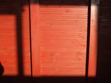 tabus wood woods painted red planks wall